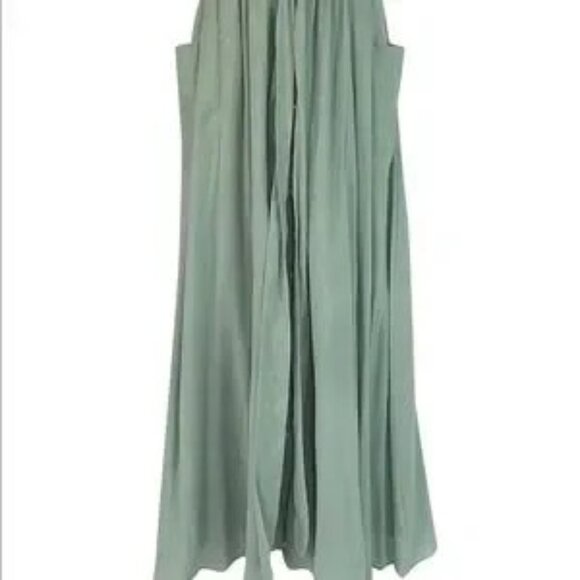 Mara Hoffman Dress Maxi Gauze Sage Cotton - Picture 2 of 11